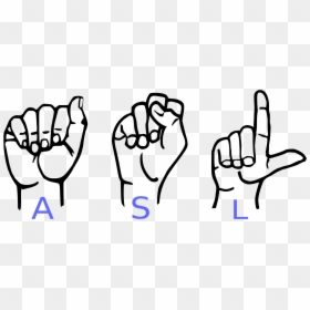 Signing People Png - American Sign Language, Transparent Png - sign language png