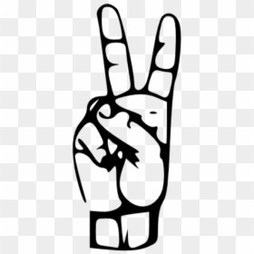 Sign Language Number 2, HD Png Download - sign language png