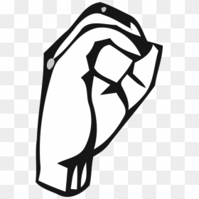 American Sign Language Body Language - American Sign Language O, HD Png Download - sign language png