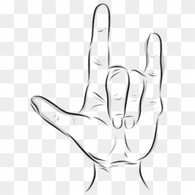 Love You Sign Language Png, Transparent Png - sign language png