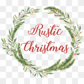 Merry Christmas Png Rustic - Christmas Wreath Png Free, Transparent Png - merry christmas png images