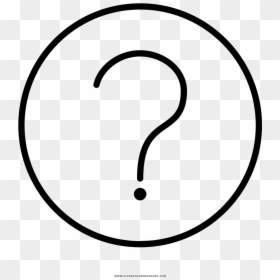 Question Mark Coloring Page - Emoji Confundido Para Dibujar, HD Png Download - question mark icon png transparent