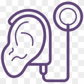 Noun Cochlear Implant 1465376 62487b - Cochlear Implant Outline, HD Png Download - hearing png