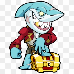 Shark Attack Thatch - Brawlhalla Shark Attack Thatch, HD Png Download - shark mouth png
