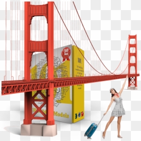 Golden Gate Bridge, HD Png Download - golden gate png