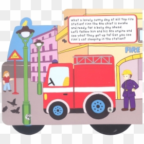Cartoon, HD Png Download - fire engine png