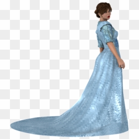 Lady, Woman, Gown, Female, Girl, Portrait, Fashion - Child, HD Png Download - gown png