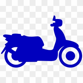 Scooter Car Moped Vespa Clip Art - Scooter Clip Art, HD Png Download - moped png