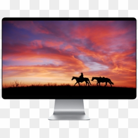 Horses In The Sunset , Png Download - Horses In The Sunset, Transparent Png - sunset.png