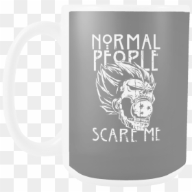 Saiyan Normal People Scare Me 15oz Coffe Mug - Mug, HD Png Download - coffe mug png
