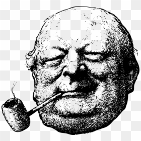 Human Behavior,head,male - Old Fat Man Drawing, HD Png Download - tobacco pipe png