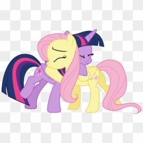 1 - Fluttershy And Twilight Sparkle, HD Png Download - hugs png