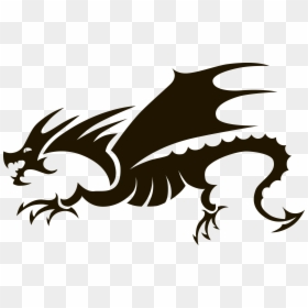 Silhouette Vector Dragon Png Download - Vector Dragon Png, Transparent Png - dragon png images