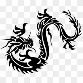 Dragon Tattoo Clip Art - Black Chinese Dragon Png, Transparent Png - dragon png images