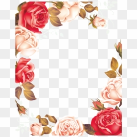 Rose Border Png Download - กรอบ รูป ดอกไม้ สวย ๆ, Transparent Png - roses border png
