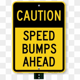 Speed Bumps Sign Transparent, HD Png Download - attention sign png