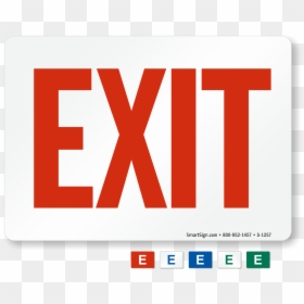 Exit Sign, HD Png Download - attention sign png