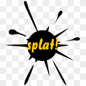 Splat Free Stock Photo Illustration Of A Paint Splatter - Paint Splat, HD Png Download - black splat png