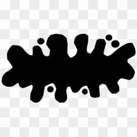 Silhouette,monochrome Photography,hand, HD Png Download - black splat png