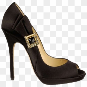 Black Women Shoe Png Image - Jimmy Choo Shoes Png, Transparent Png - women shoes png