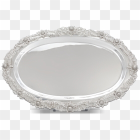 Chrysanthemum Sterling Silver Serving Tray By Tiffany - Silver Tray, HD Png Download - tray png