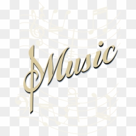 Transparent Music Notes Transparent Png - Word Music Clipart Transparent Background, Png Download - music note clipart png