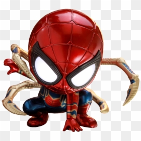 Iron Spider Cosbaby - Hot Toys Endgame Spider Man, HD Png Download - iron spider png