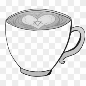 Transparent Coffee Cartoon Png - Line Art, Png Download - faded line png