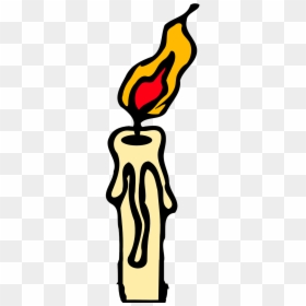 Candle Burning Clipart, HD Png Download - lit candle png
