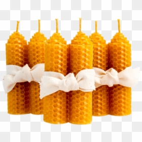 Short Beeswax Candles - Beeswax Candles, HD Png Download - lit candle png