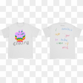 Rainbow Butterfly White T - Daniel Caesar Case Study 01 Tour Shirt, HD Png Download - white tee shirt png