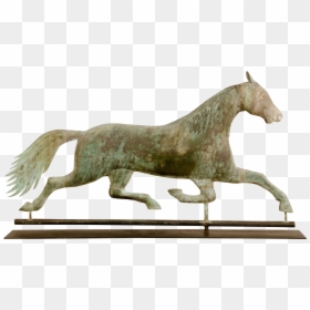 Jewell Made This Running Horse Weathervane From - Bronze Sculpture, HD Png Download - running horse png