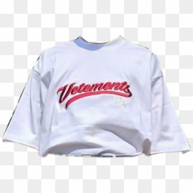 #vetements #tshirt #white #style #moodboardaesthetic - Baseball Uniform, HD Png Download - white tee shirt png