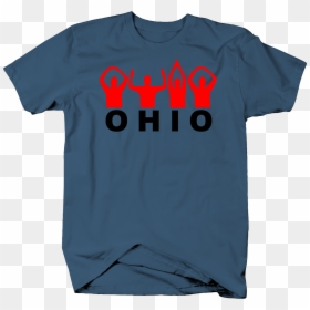 Ohio State Pride Funny Ymca Arm Movement In Red Tshirt - Communism Has Only Killed, HD Png Download - red tshirt png