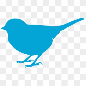 Clip Art Bird Silhouette - Blue Bird Silhouette Clipart, HD Png Download - flock of birds silhouette png