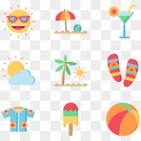 Beach Clip Art Icons, HD Png Download - beach png images