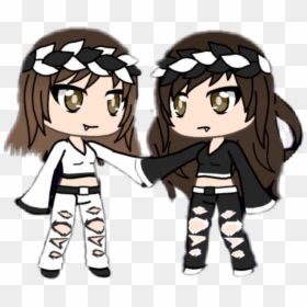 Gacha Black White Opposites Ying And Yang Yang Clipart - Gacha Black And White, HD Png Download - black and white anime png