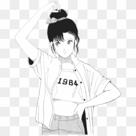 Yellow Anime Aesthetic, HD Png Download - black and white anime png