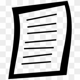 Document, Paper, Sheet, Written, Lined, Line - Cartoon Image Of Paper, HD Png Download - paper sheet png