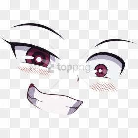 Anime Girl Face Transparent, HD Png Download - crying eyes png