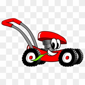 Riding Lawn Mower Cartoon Clipart , Png Download - Lawn Mower Clip Art, Transparent Png - push mower png