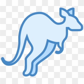 Kangaroo Clipart Blue - Png Images Kangaroo Icon Transparent Background, Png Download - kangaroo clipart png