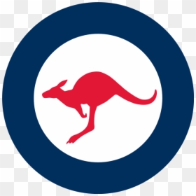 Roundel Of Australia - Royal Australian Air Force Roundel, HD Png Download - kangaroo clipart png