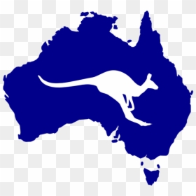 Australia Silhouette Kangaroo Rooweb Clipart - Vector Australia Map Png, Transparent Png - kangaroo clipart png