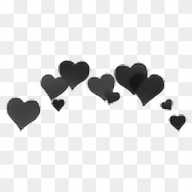 Heart Desktop Wallpaper Clip Art - Black Heart Crown Png, Transparent Png - black heart png transparent