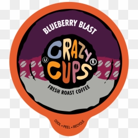 Crazy Cups Blueberry Blast Flavored Coffee Single Serve - Circle, HD Png Download - single blueberry png