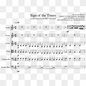 Transparent Harry Styles Png - Harry Styles Violin Sheet Music, Png Download - harry styles transparent png