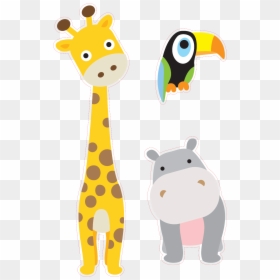 Gift Matching Zoo Animals Personalised Height Growth - Cartoon, HD Png Download - zoo animals png