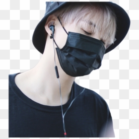 Min Yoongi Wearing Black Face Mask , Png Download - Yoongi Black Face Mask, Transparent Png - black face png