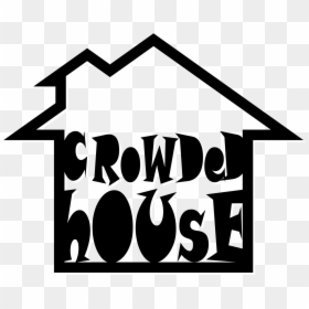 Crowded House Logo Png, Transparent Png - black house png